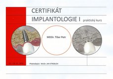 Certifikát implantologie 1